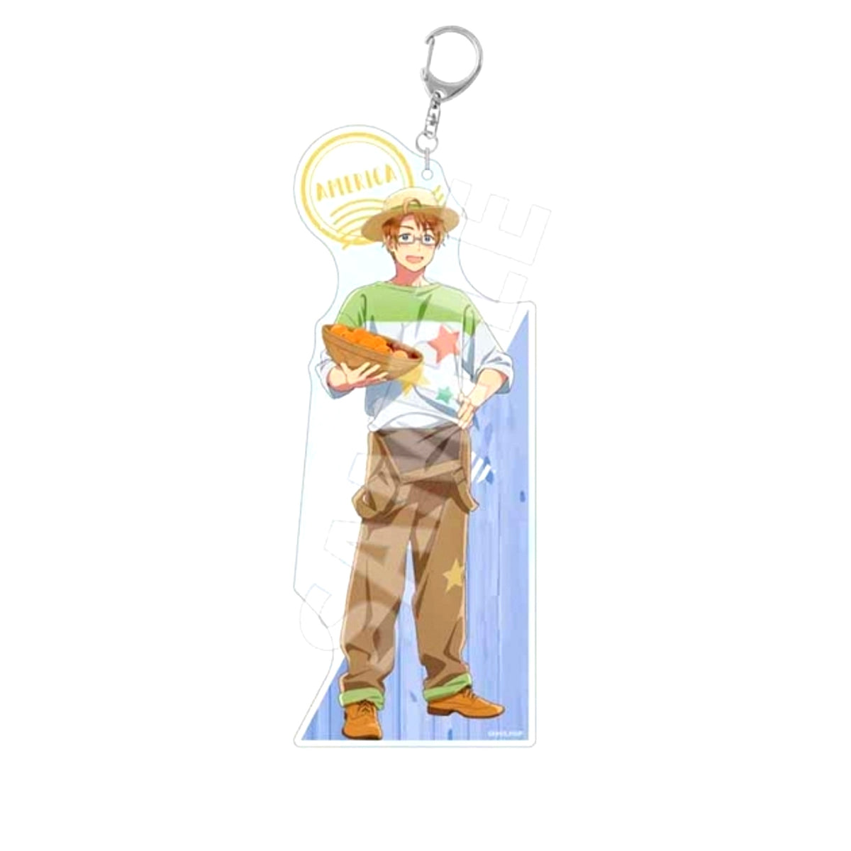 Anime Hetalia World Stars Harvest Festival Acrylic Keychain BIG America (Reissue) [NEW]