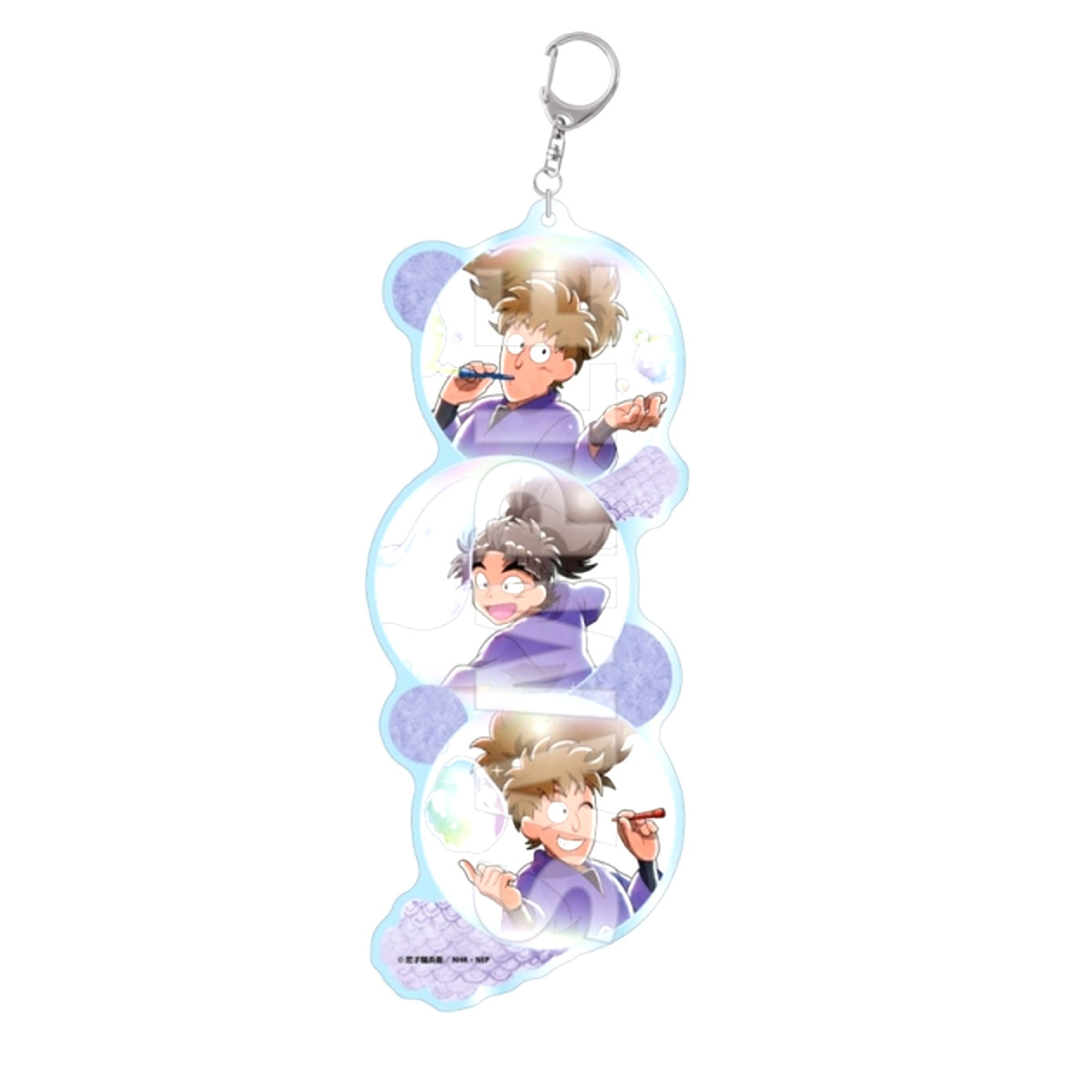 Nintama Rantaro Soap Bubble Making! Chapter Acrylic Keychain BIG Raizo & Saburo & Hachizaemon (Reissue) [NEW]