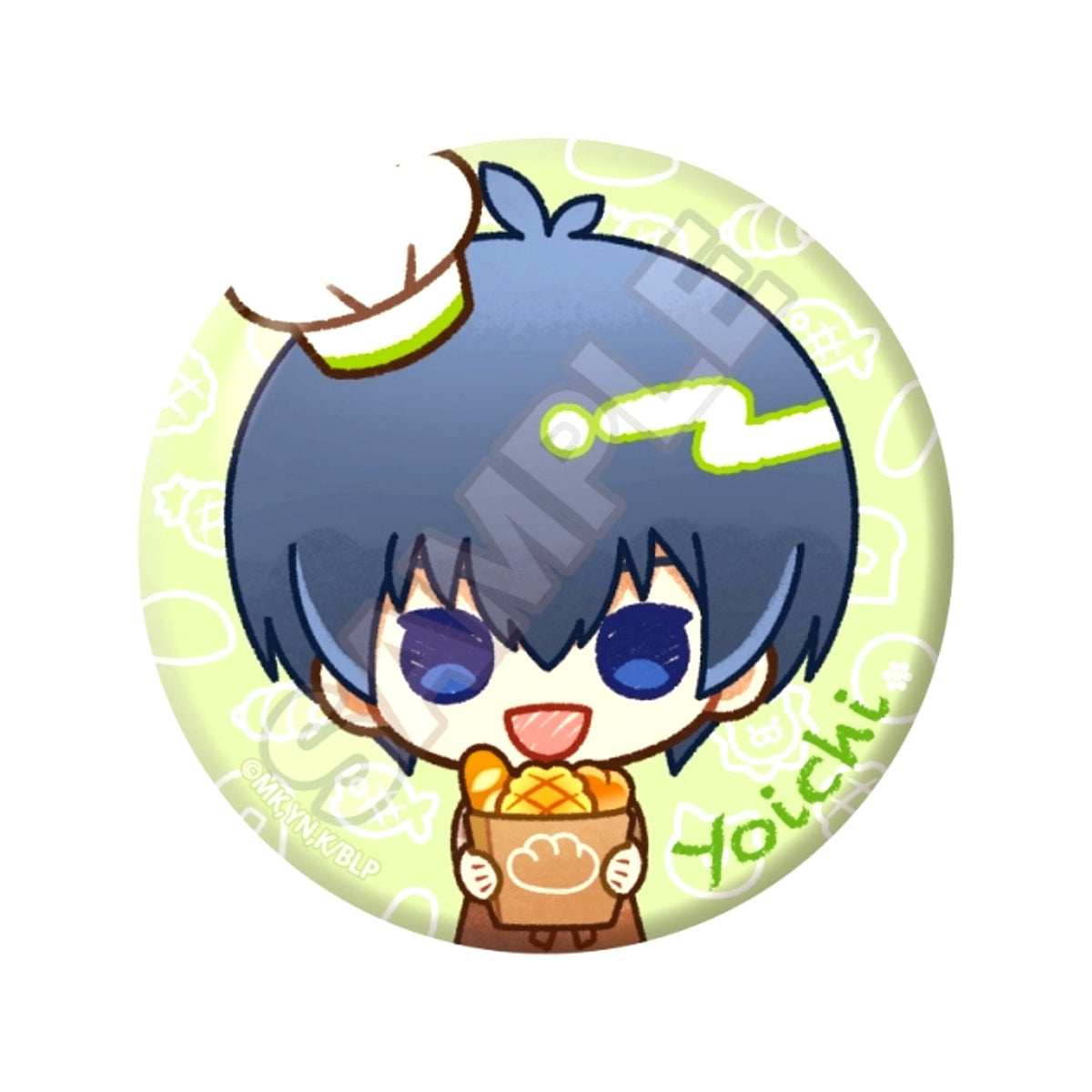 TV Anime Blue Lock Crayon Touch Bakery Can Badge Yoichi Isagi (Reissue) [NEW]
