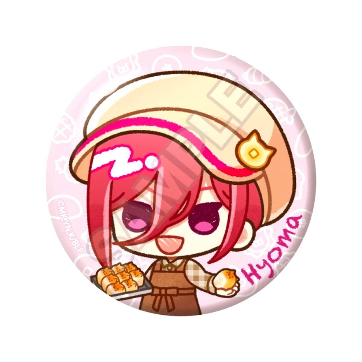 TV Anime Blue Lock Crayon Touch Bakery Can Badge Hyoma Chigiri (Reissue) [NEW]