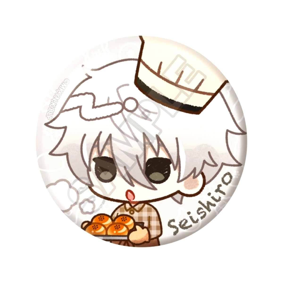 TV Anime Blue Lock Crayon Touch Bakery Can Badge Seishiro Nagi (Reissue) [NEW]