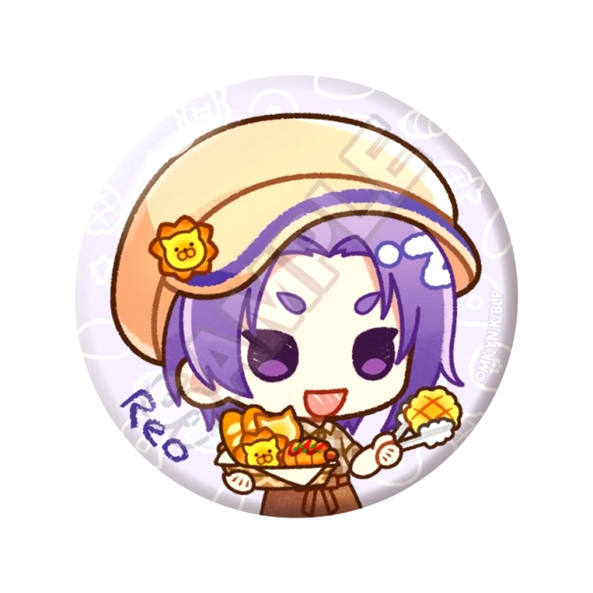 TV Anime Blue Lock Crayon Touch Bakery Can Badge Reo Mikage (Reissue) [NEW]