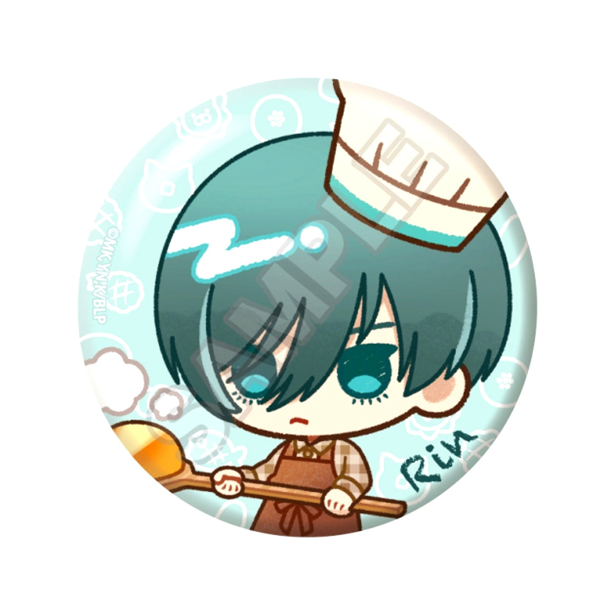 TV Anime Blue Lock Crayon Touch Bakery Can Badge Rin Itoshi (Reissue) [NEW]