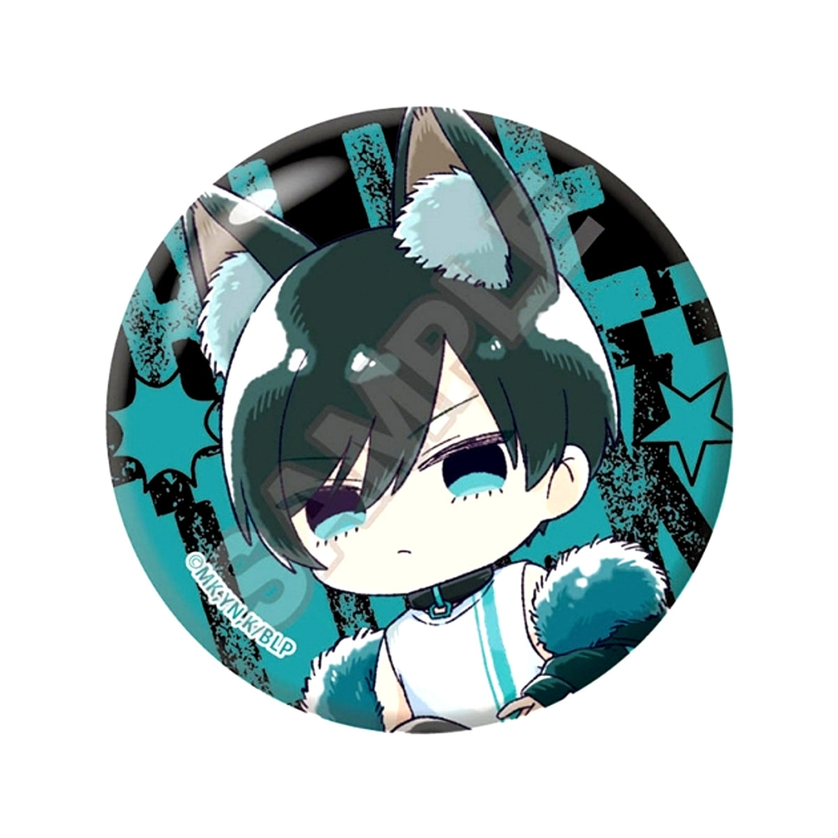 TV Anime Blue Lock Sketchu! Beast Can Badge Rin Itoshi (Reissue) [NEW]