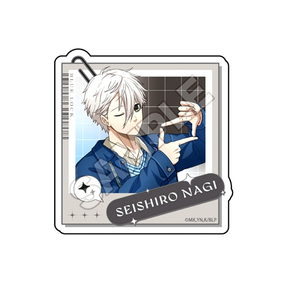 TV Anime Blue Lock Photographer Acrylic Badge Seishiro Nagi (Reissue) [NEW]