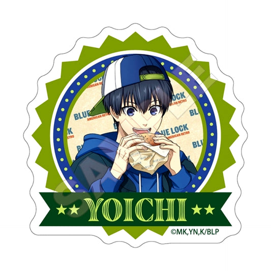 TV Anime Blue Lock American Retro Acrylic Badge Yoichi Isagi (Reissue) [NEW]