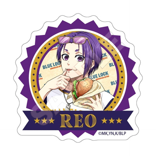 TV Anime Blue Lock American Retro Acrylic Badge Reo Mikage (Reissue) [NEW]