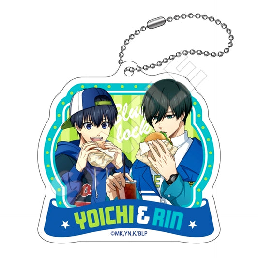 TV Anime Blue Lock American Retro Acrylic Keychain Isagi & Rin (Reissue) [NEW]