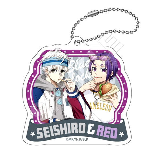TV Anime Blue Lock American Retro Acrylic Keychain Nagi & Reo (Reissue) [NEW]