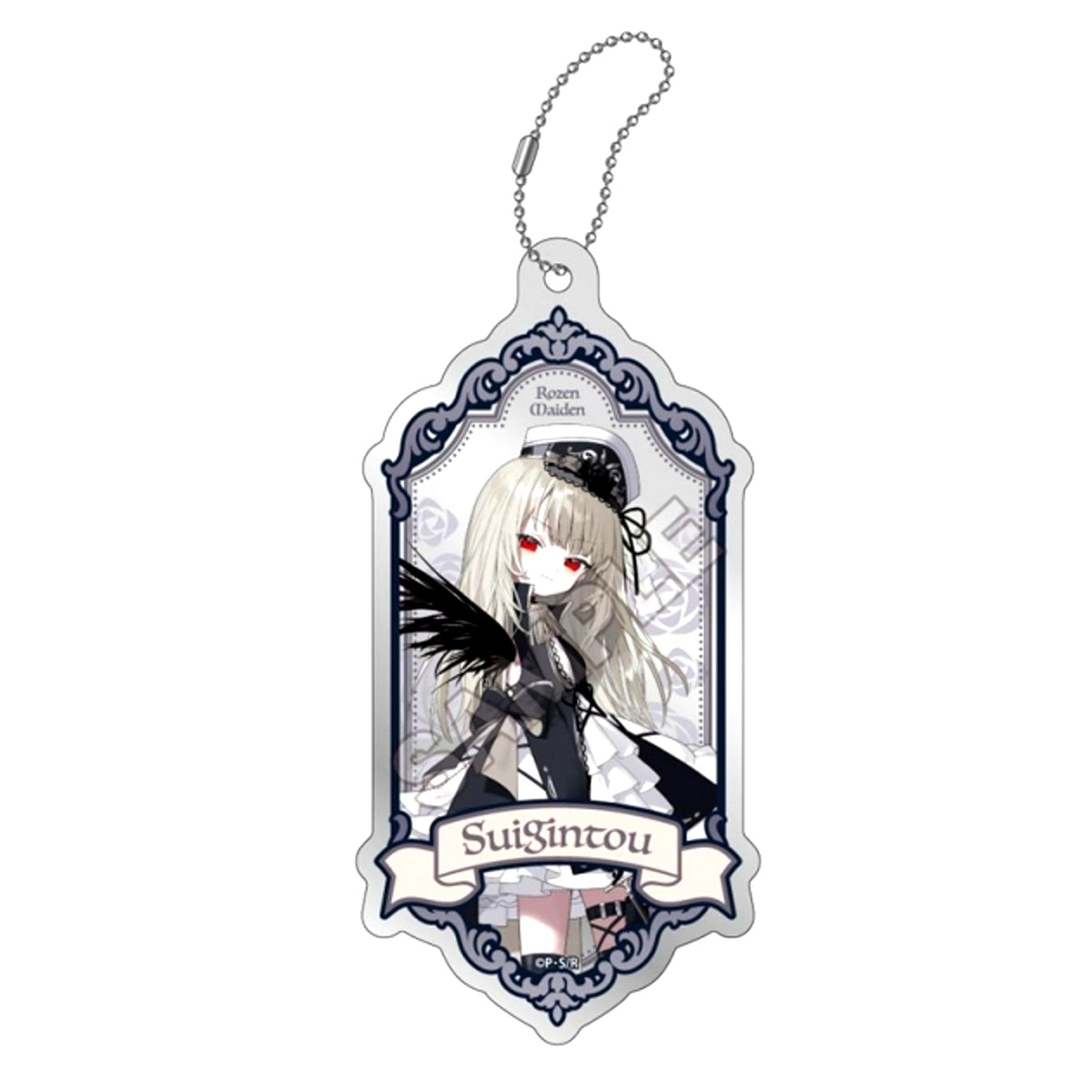 TV Anime Rozen Maiden Rondo of Vows Acrylic Mirror Keychain Suigintou (Reissue) [NEW]