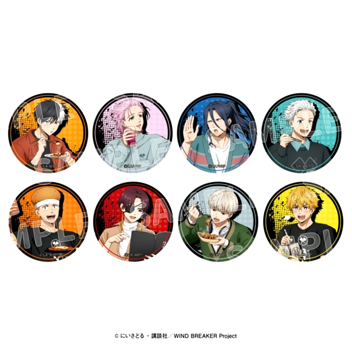 TV Anime WIND BREAKER BOTEJYU Group Trading Metallic Can Badge [NEW]