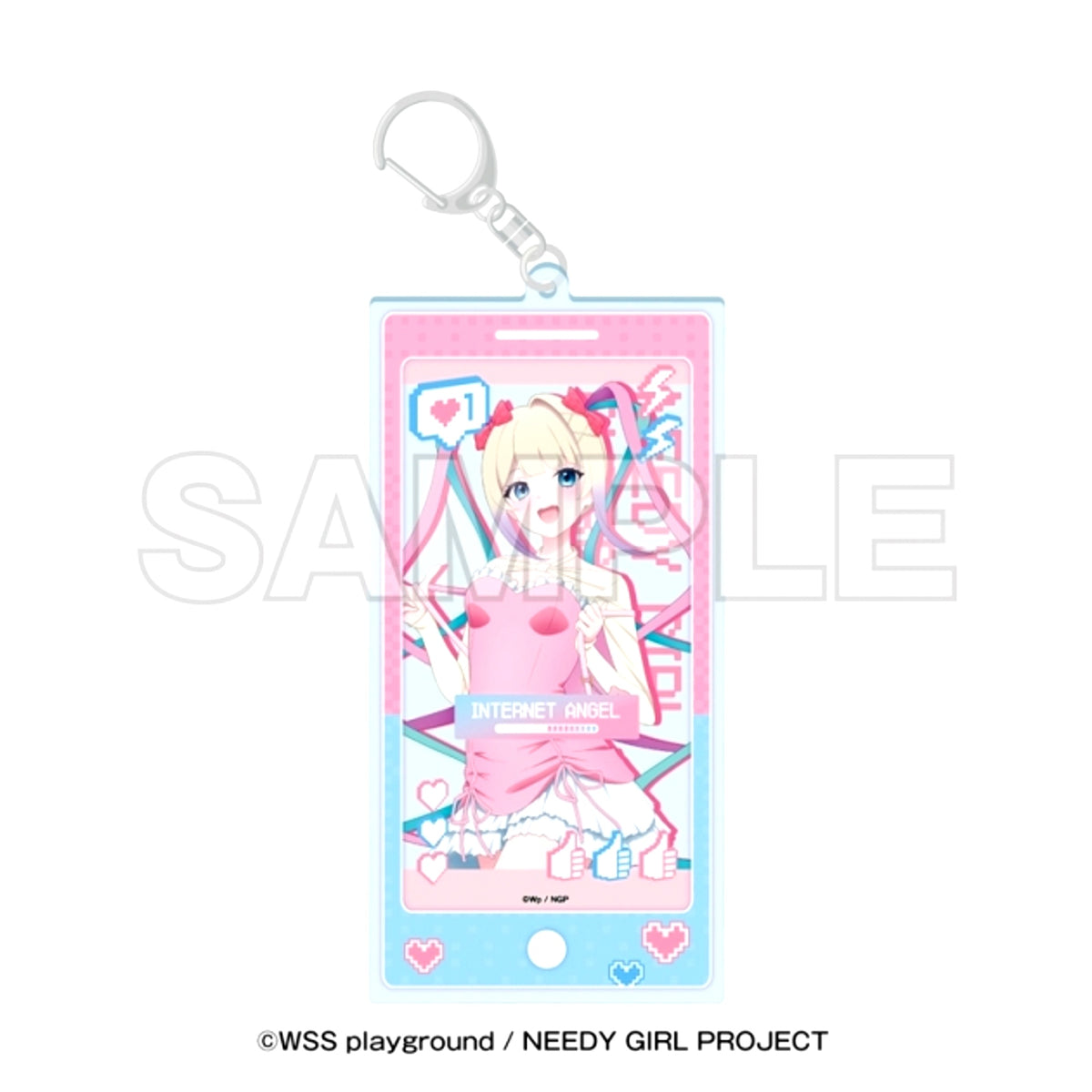 Anime Needy Girl Overdose Tokyu Kabukicho Tower Acrylic Keychain KAngel [NEW]
