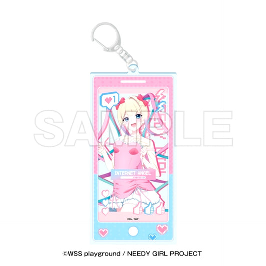 Anime Needy Girl Overdose Tokyu Kabukicho Tower Acrylic Keychain KAngel [NEW]