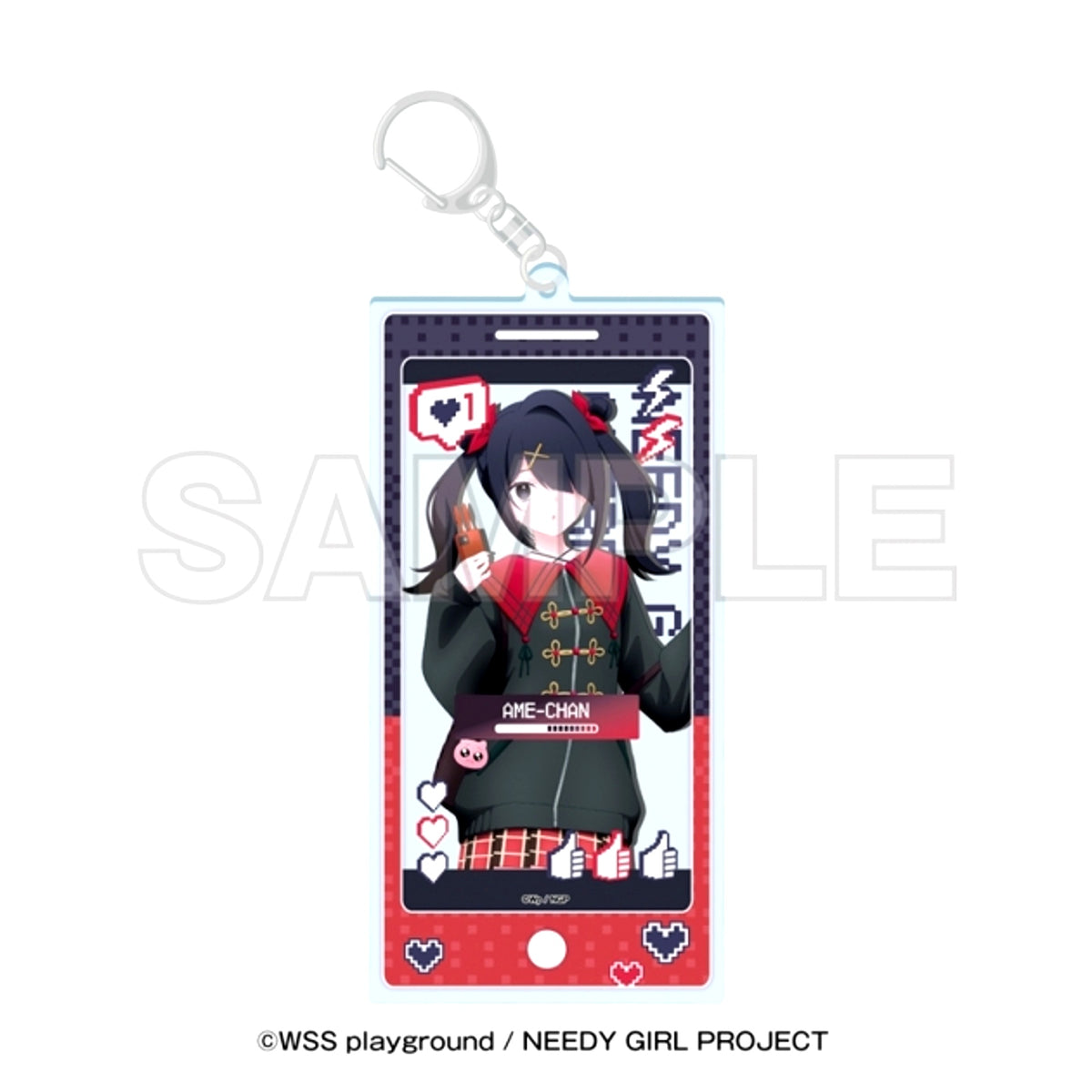 Anime Needy Girl Overdose Tokyu Kabukicho Tower Acrylic Keychain Ame-chan [NEW]