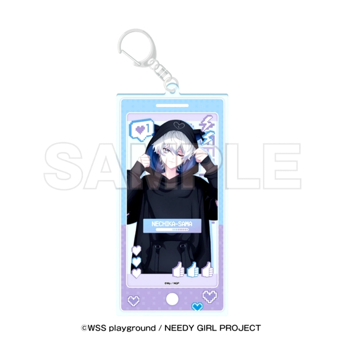 Anime NEEDY GIRL OVERDOSE Tokyu Kabukicho Tower Acrylic Keychain Nechika-sama [NEW]