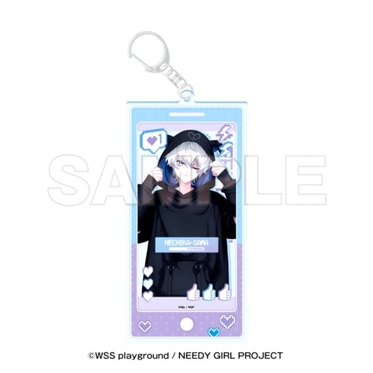 Anime NEEDY GIRL OVERDOSE Tokyu Kabukicho Tower Acrylic Keychain Nechika-sama [NEW]