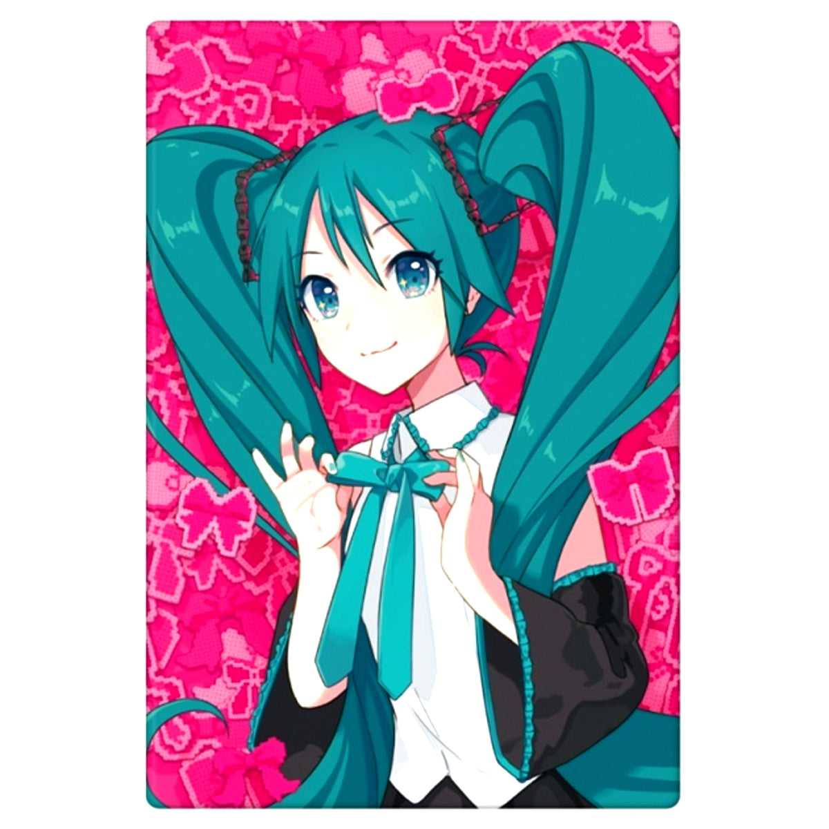 Hatsune Miku and Eko iXima Mixed Media Exhibition Square Can Badge (D) [NEW]