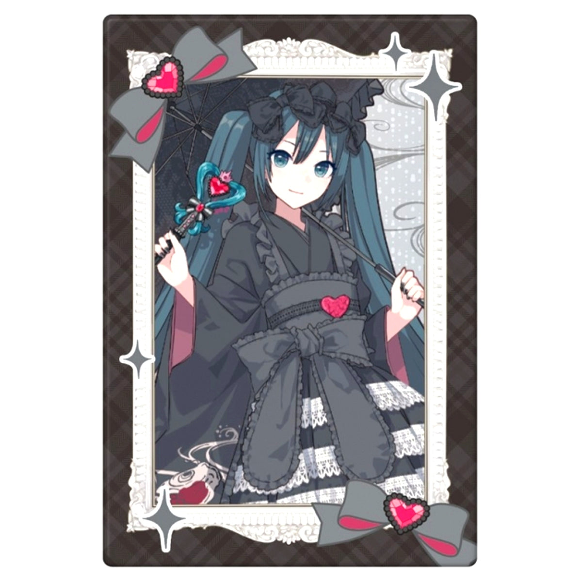 Hatsune Miku and Eko iXima Mixed Media Exhibition Square Can Badge (G) [NEW]