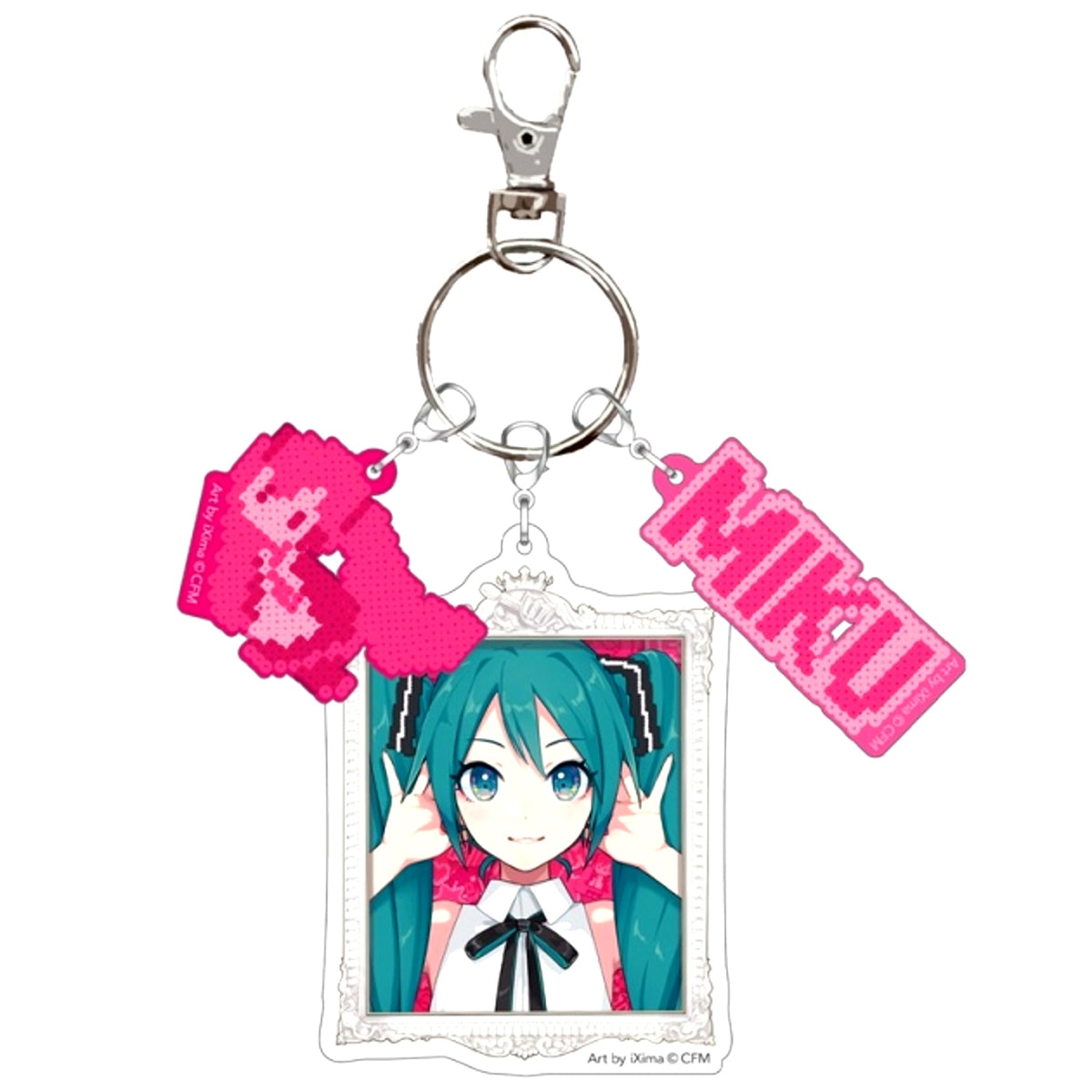 Hatsune Miku and Eko iXima Mixed Media Exhibition Triple Acrylic Keychain (A) [NEW]