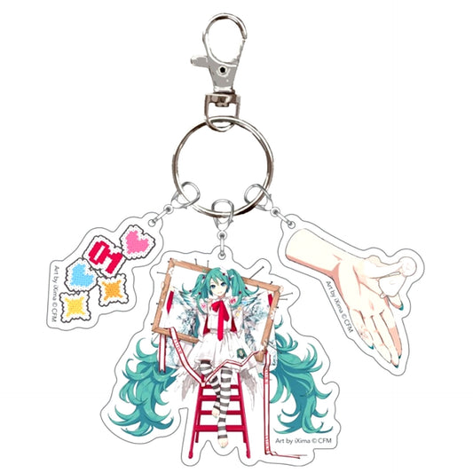 Hatsune Miku and Eko iXima Mixed Media Exhibition Triple Acrylic Keychain (B) [NEW]