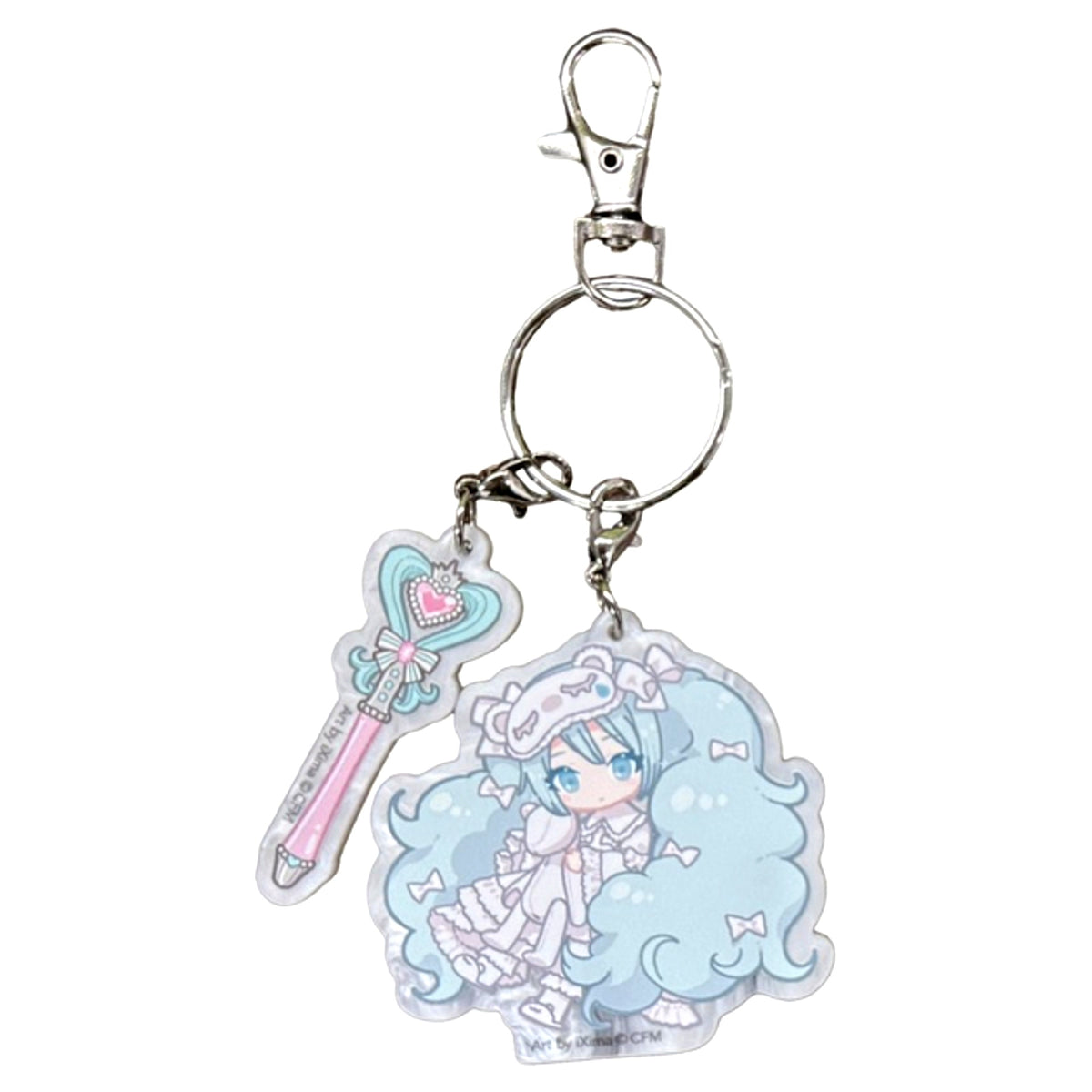 Hatsune Miku and Eko iXima Mixed Media Exhibition Double Acrylic Keychain (A) [NEW]