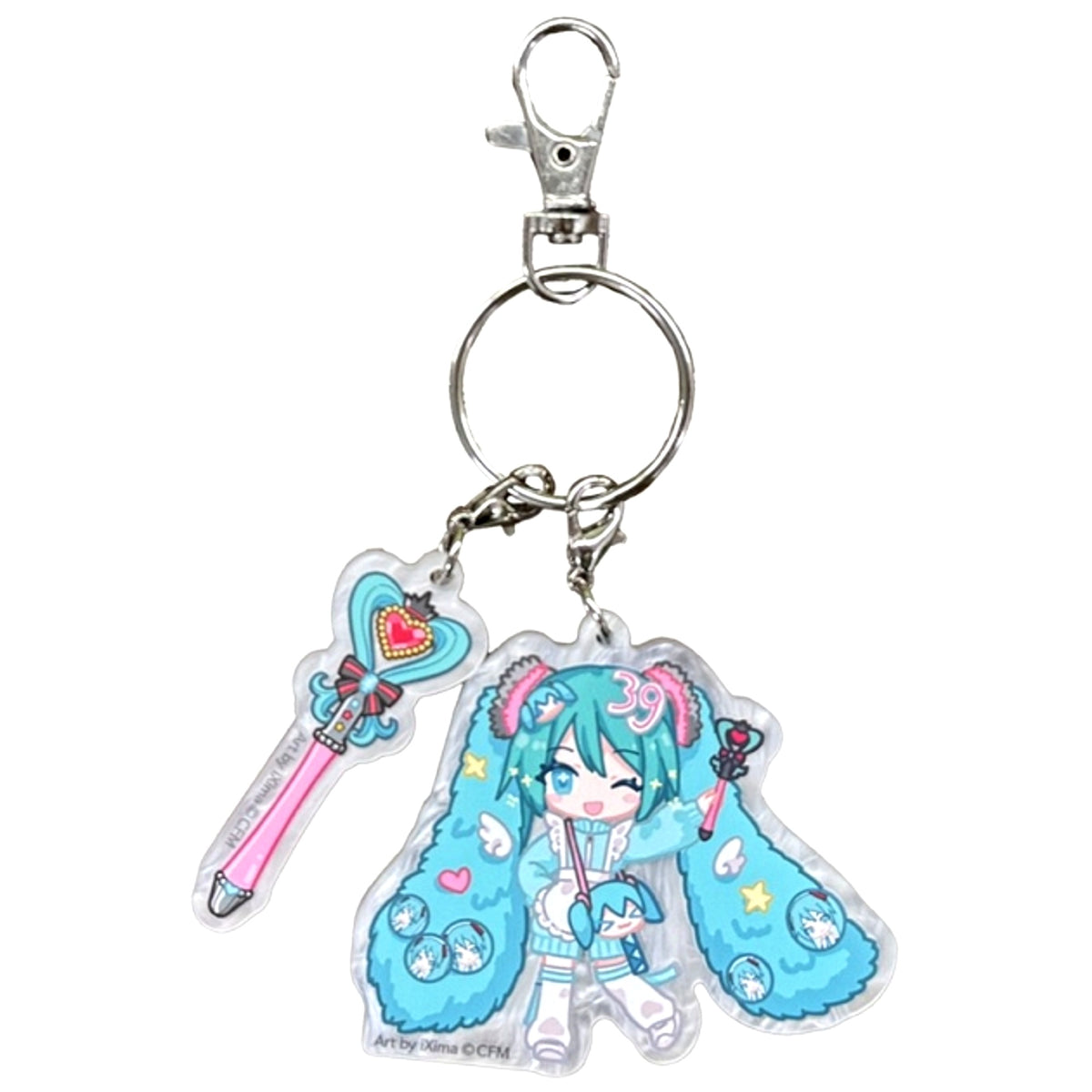 Hatsune Miku and Eko iXima Mixed Media Exhibition Double Acrylic Keychain (B) [NEW]