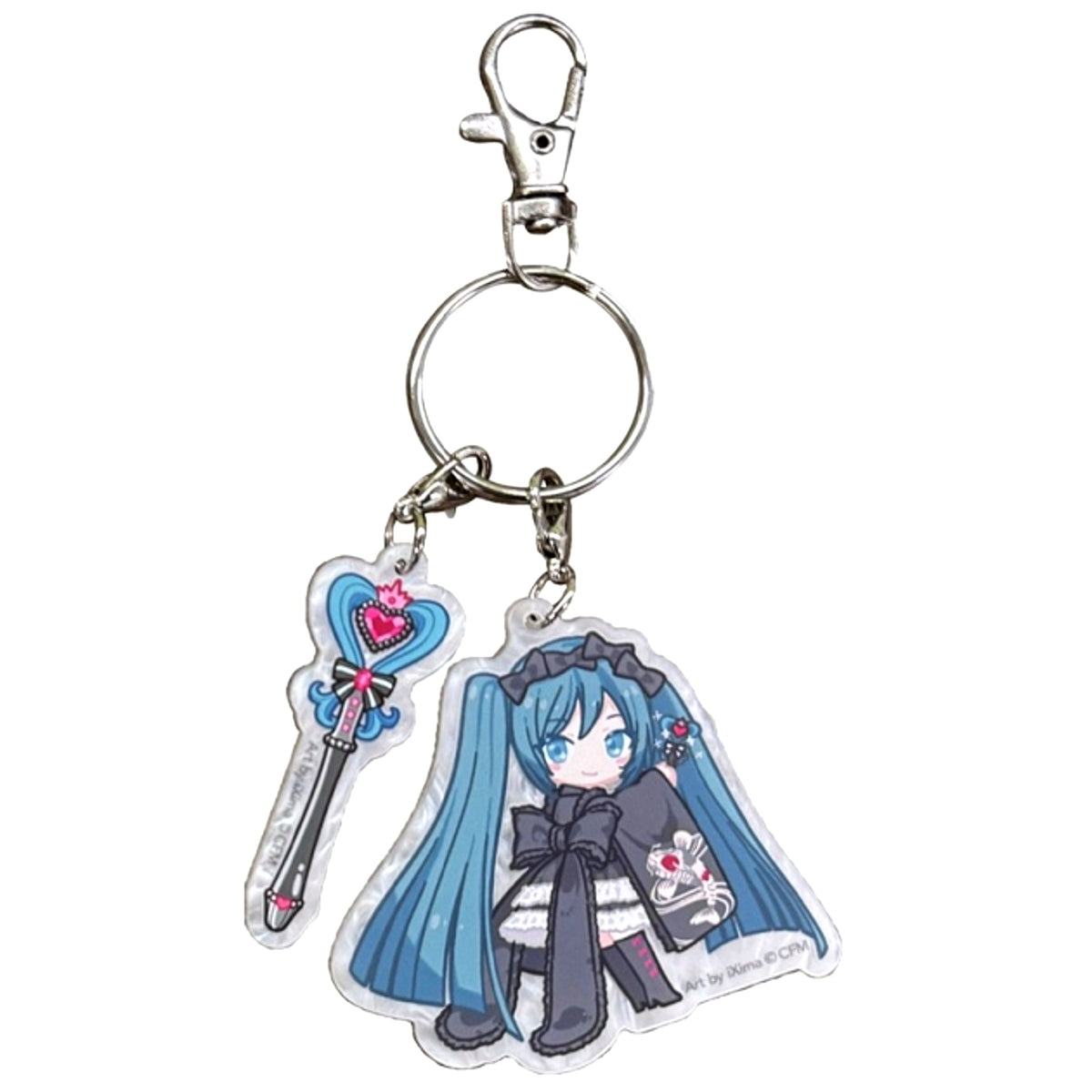 Hatsune Miku and Eko iXima Mixed Media Exhibition Double Acrylic Keychain (C) [NEW]