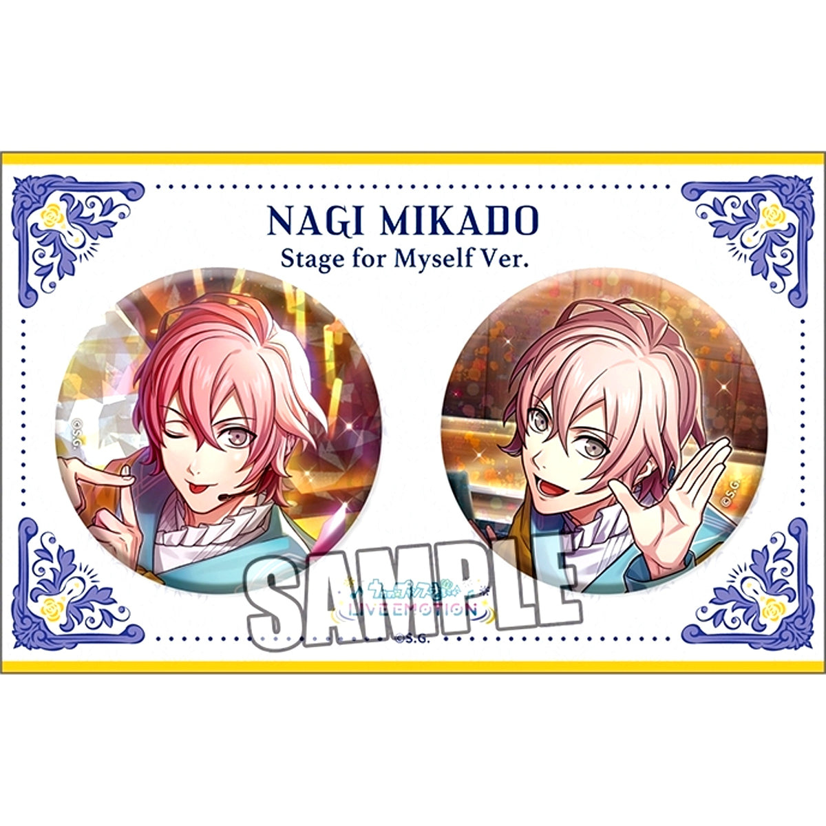 Uta no Prince-sama LIVE EMOTION Birthday Hologram Can Badge Set Stage for Myself Ver. (Nagi Mikado) (Animate Limited) [NEW]