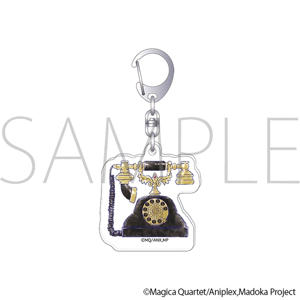 Puella Magi Madoka Magica Glitter Acrylic Keychain / Stage Set Telephone [NEW]
