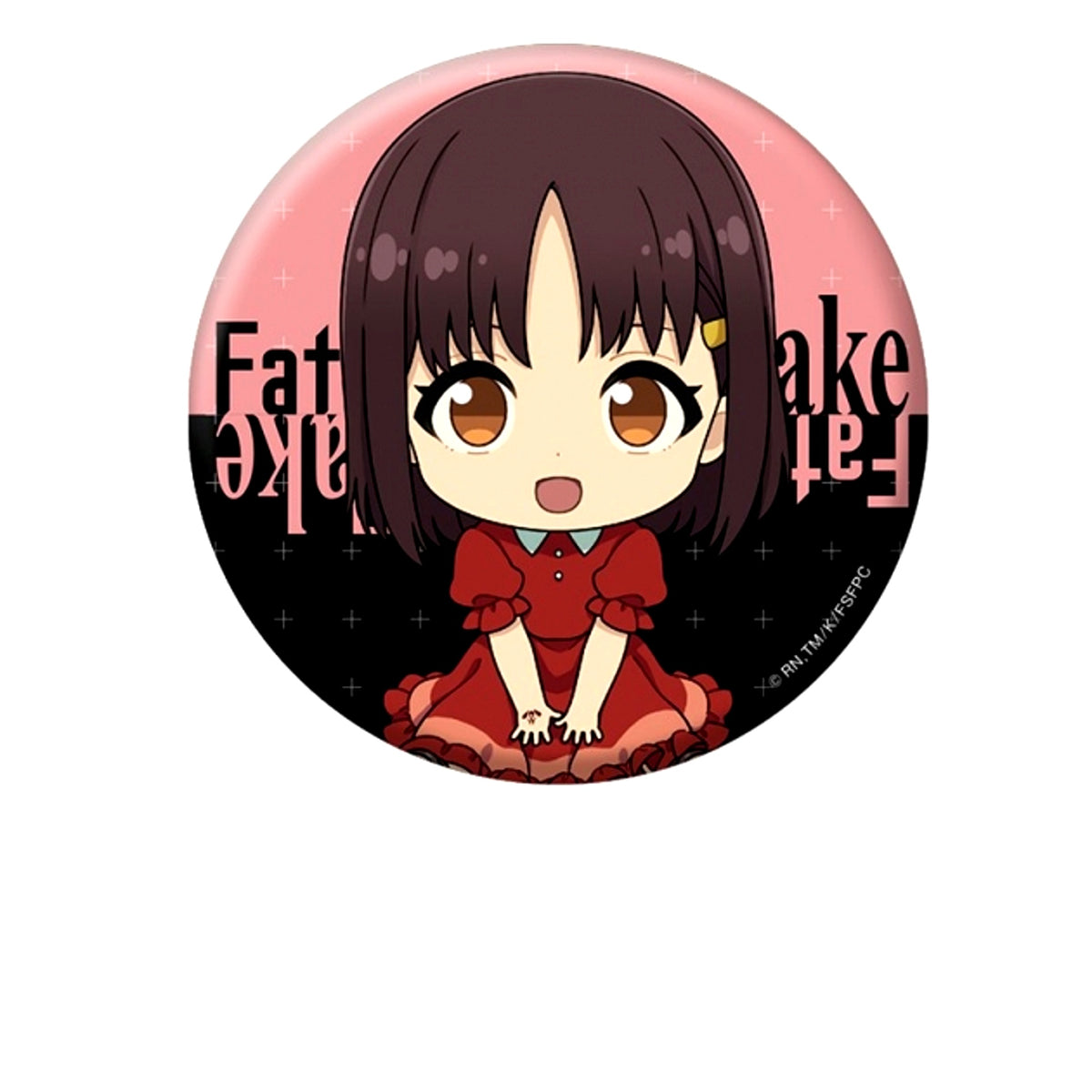 Fate/strange Fake Petanko Can Badge Tsubaki Kuruoka [NEW]