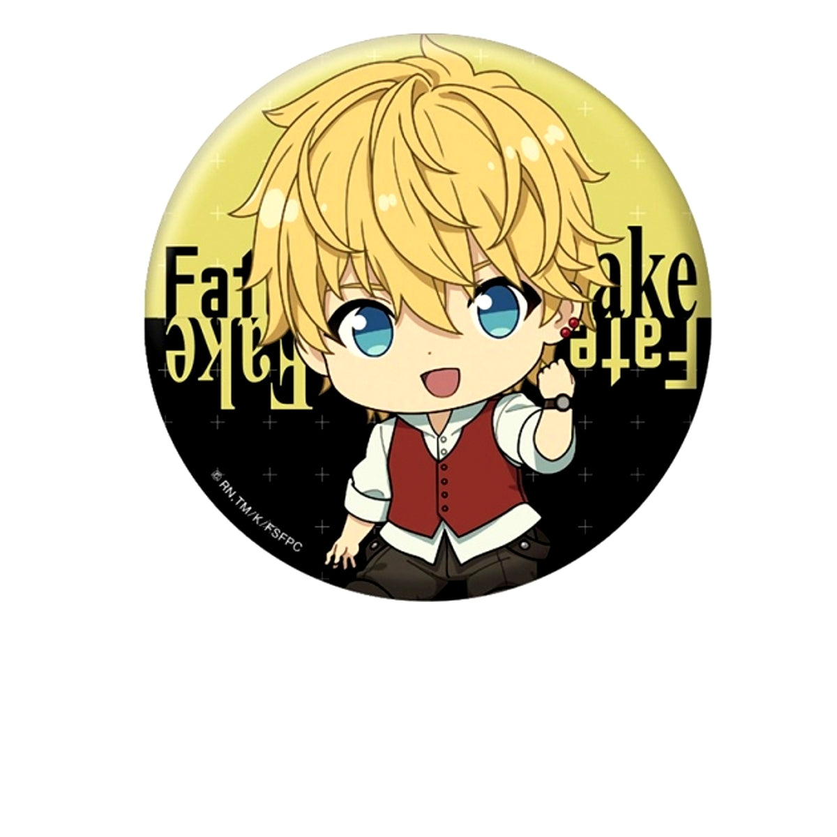 Fate/strange Fake Petanko Can Badge Flat Escardos [NEW]