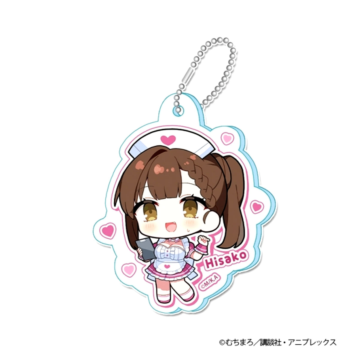 Even the Student Council Has Its Holes! Petit Choco Mini Acrylic Keychain (Hisako Kotobuki) Nurse ver. [NEW]