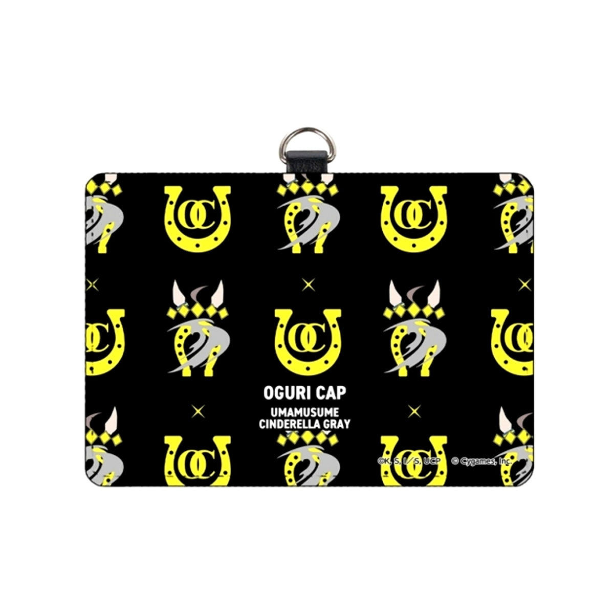 Anime Uma Musume Cinderella Gray Oguri Cap Motif Pattern Pass Case with Neck Strap [NEW]