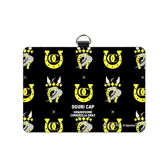 Anime Uma Musume Cinderella Gray Oguri Cap Motif Pattern Pass Case with Neck Strap [NEW]