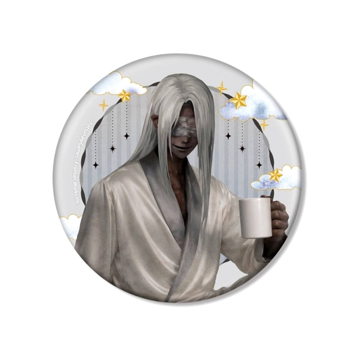 Homicipher Newly Drawn Mr. Silver Hair Loungewear ver. BIG Can Badge [NEW]