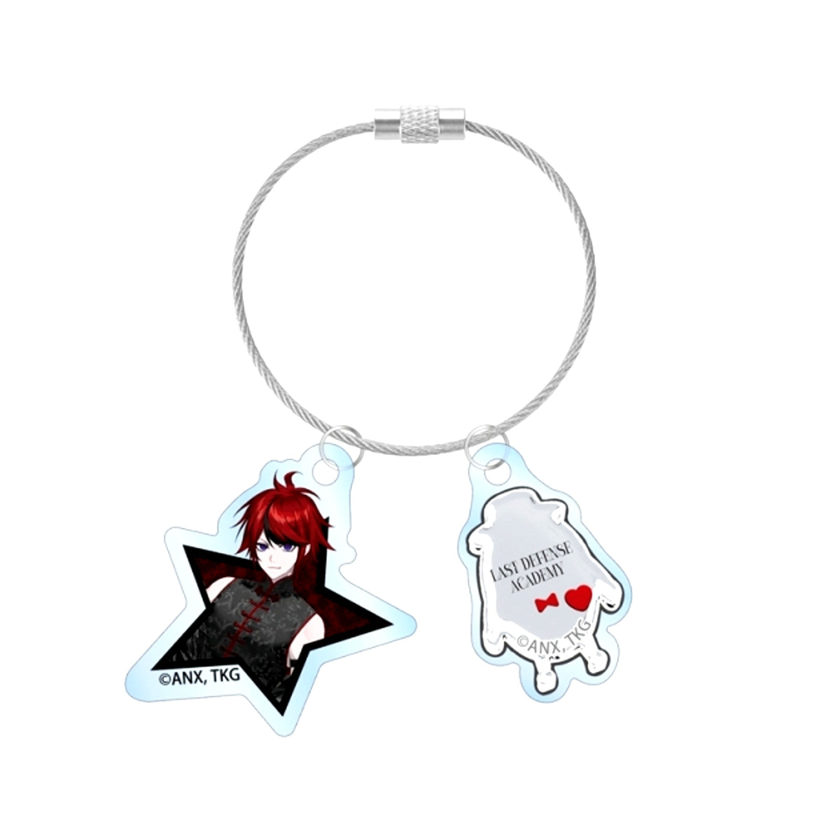 The Hundred Line: Last Defense Academy Illustration by REO Takumi Sumino China Punk ver. Double Wire Acrylic Keychain POP UP SHOP in Marui [NEW]