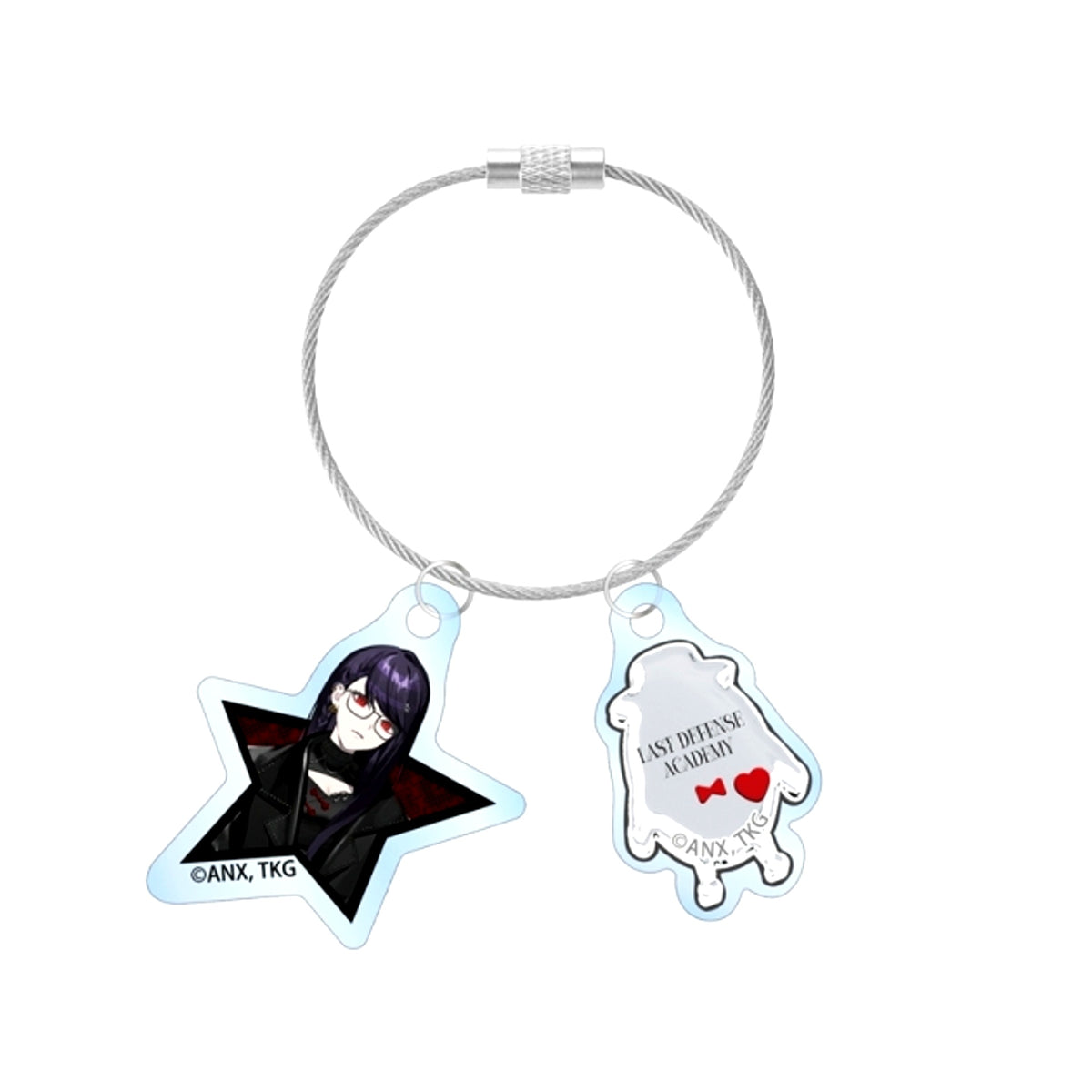 The Hundred Line: Last Defense Academy Illustration by REO Hiruko Shizuhara China Punk ver. Double Wire Acrylic Keychain POP UP SHOP in Marui [NEW]