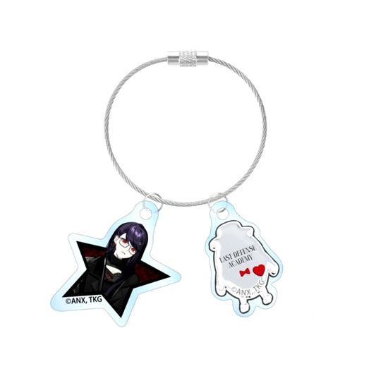 The Hundred Line: Last Defense Academy Illustration by REO Hiruko Shizuhara China Punk ver. Double Wire Acrylic Keychain POP UP SHOP in Marui [NEW]