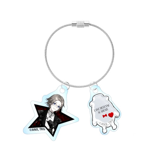 The Hundred Line: Last Defense Academy Illustration by REO Eito Aotsuki China Punk ver. Double Wire Acrylic Keychain POP UP SHOP in Marui [NEW]