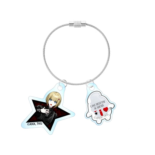 The Hundred Line: Last Defense Academy Illustration by REO Kurara Oosuzuki China Punk ver. Double Wire Acrylic Keychain POP UP SHOP in Marui [NEW]