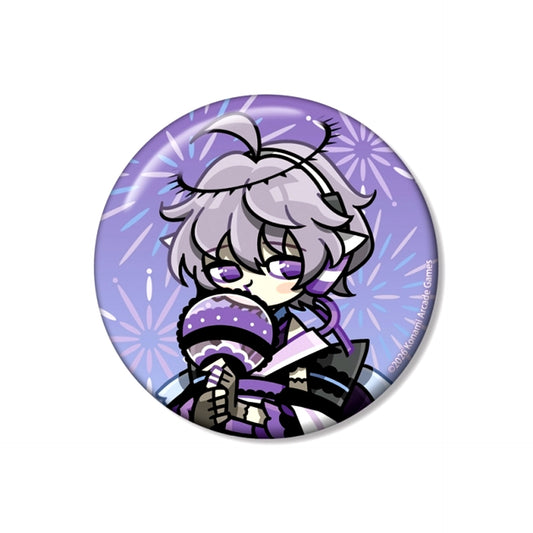 pop'n music High Cheers!! Newly Drawn Nia Summer Festival ver. 75mm Button Goods - Badge [NEW]