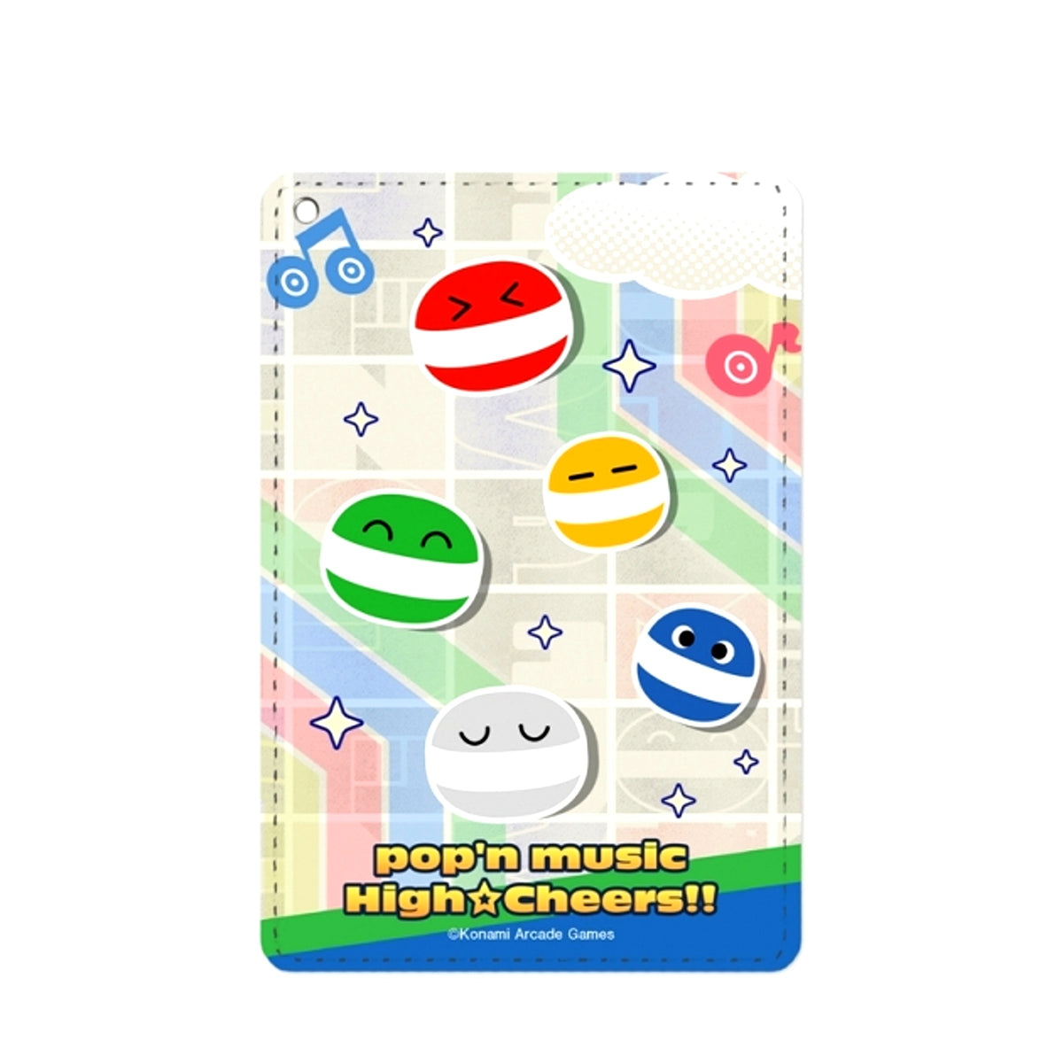 pop'n music High Cheers!! Pop-kun 1-Pocket Pass Case [NEW]