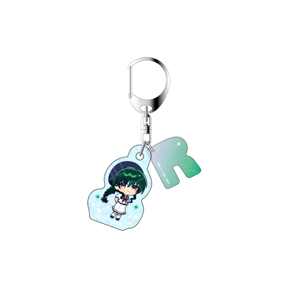 Mermaid Melody Pichi Pichi Pitch Initial Keychain Rina Toin Marine Look Deformed ver. [NEW]