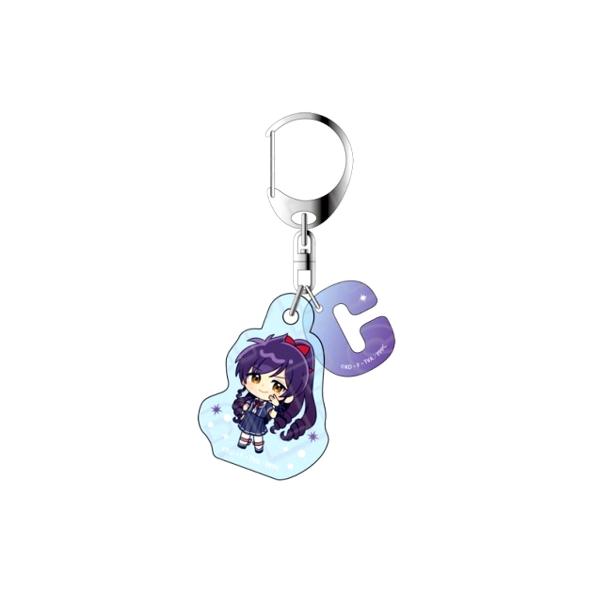 Mermaid Melody Pichi Pichi Pitch Initial Keychain Karen Marine Look Chibi ver. Goods - Keychain [NEW]