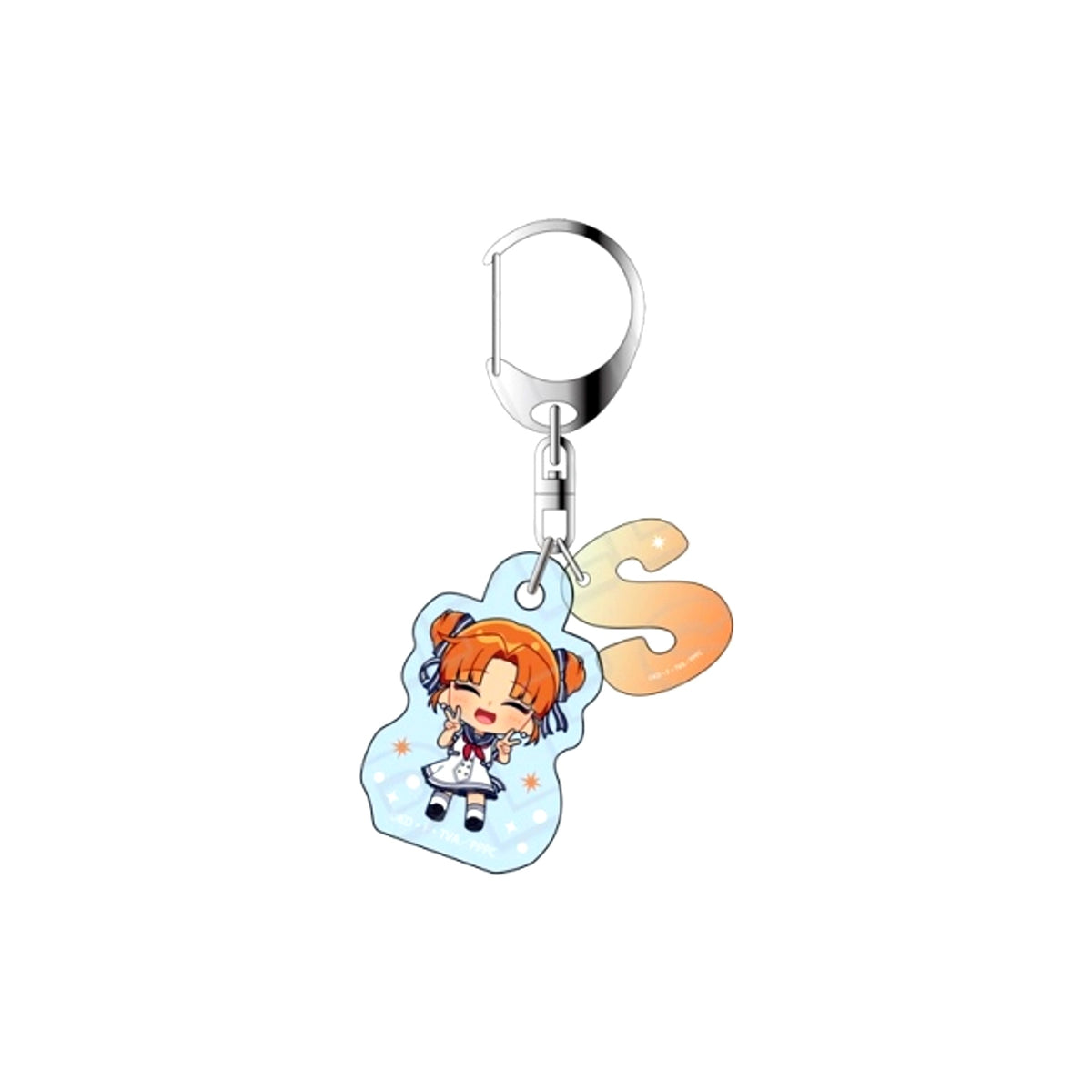 Mermaid Melody Pichi Pichi Pitch Initial Keychain Seira Marine Look Chibi ver. Goods - Keychain [NEW]