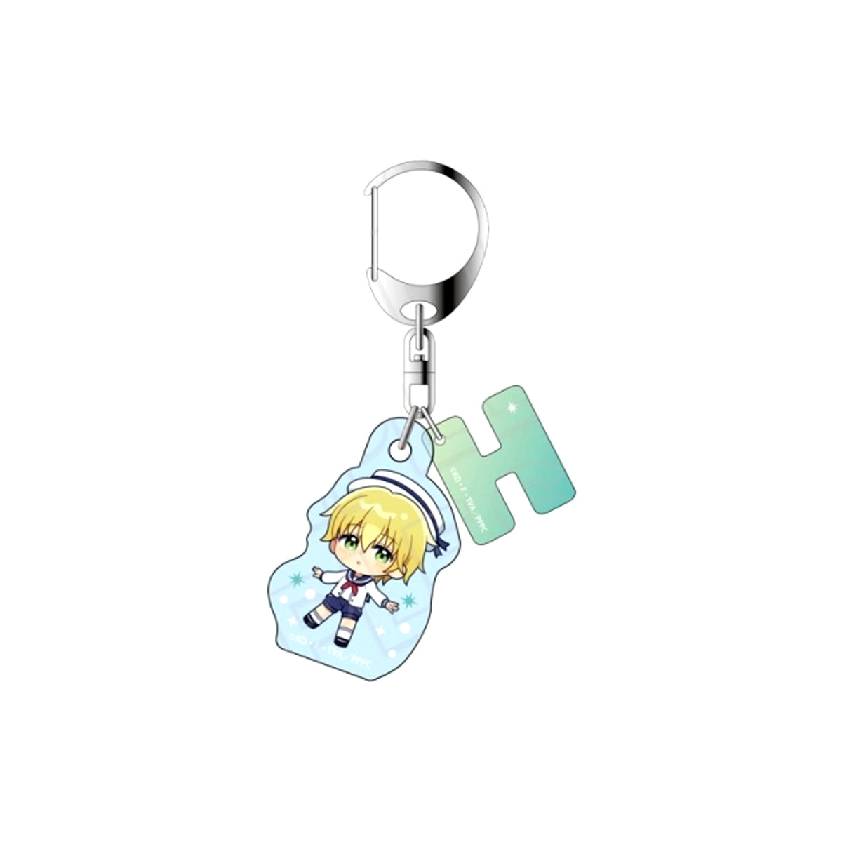 Mermaid Melody Pichi Pichi Pitch Initial Keychain Hippo Marine Look Deformed ver. [NEW]