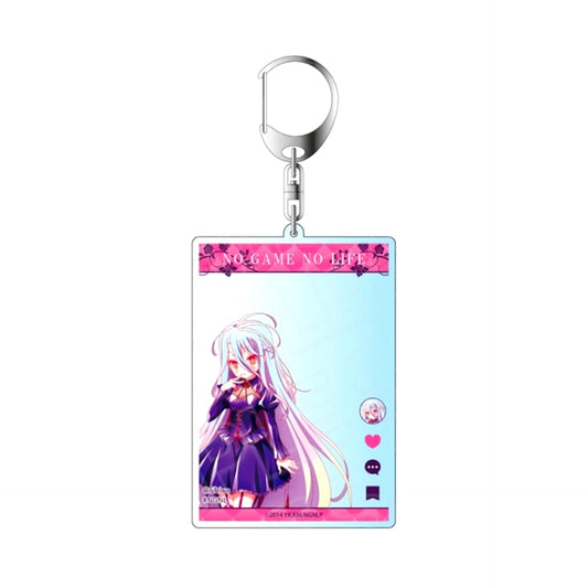 No Game No Life SNS Style Acrylic Keychain Shiro Bondage ver. [NEW]