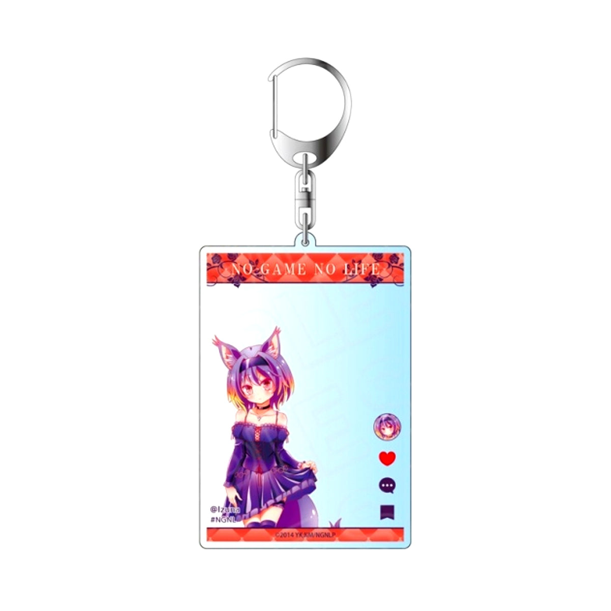 No Game No Life SNS Style Acrylic Keychain Izuna Hatsuse Bondage ver. [NEW]