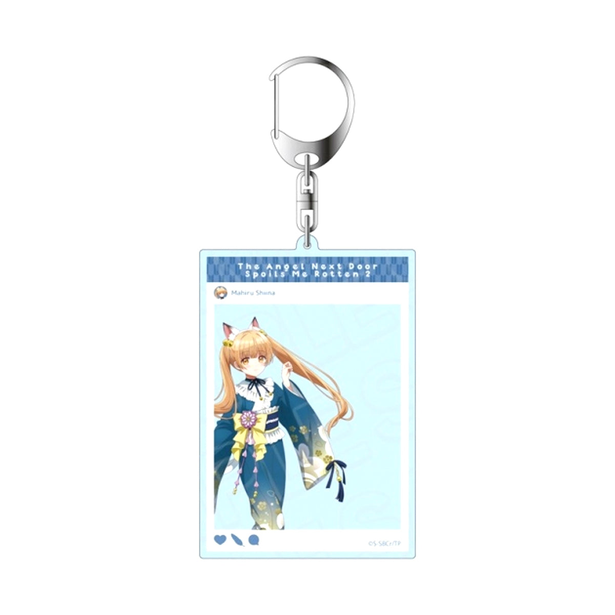 TV Anime The Angel Next Door Spoils Me Rotten 2 SNS Style Acrylic Keychain Night Parade of One Hundred Demons Nekomata ver. [NEW]