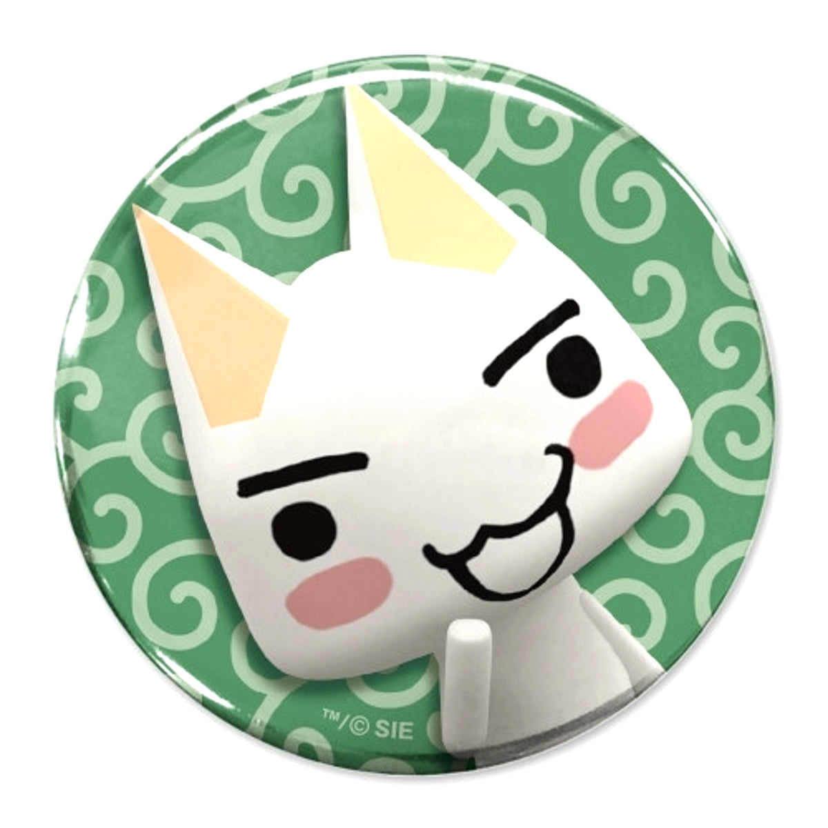 Doko Demo Issyo Toro and Arabesque Pattern 65mm Can Badge [NEW]